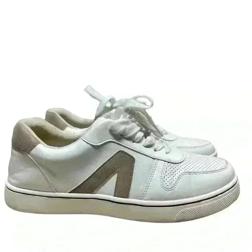 MIA Alta Malta Lace Up White Leather Women's Size 9M Shoes GS1303443